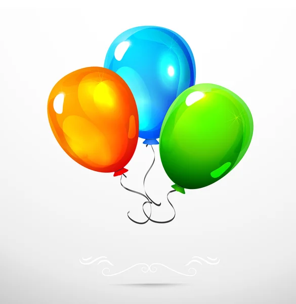 Colorful vector balloons. — Stock Vector