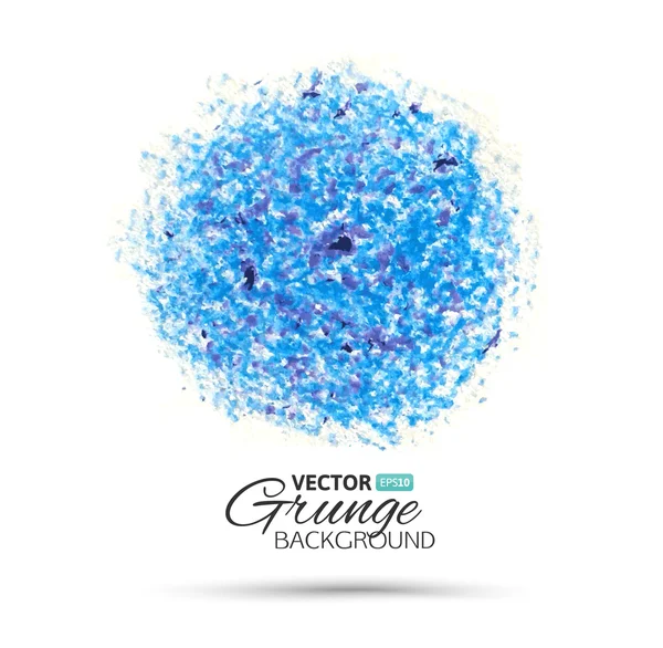 Krásnou akvarelu modrý kruh — Stockový vektor