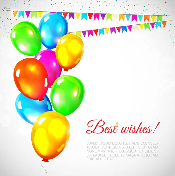 Renkli vektör balonları