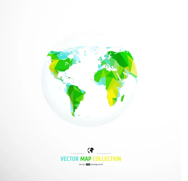 Carte du monde vectorielle . — Image vectorielle