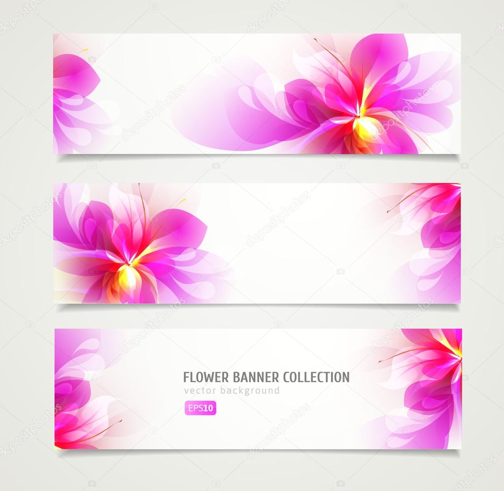 Flower vector background brochure