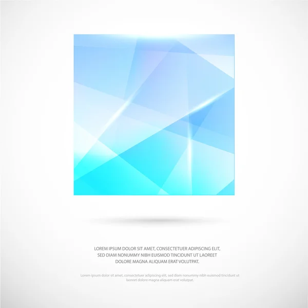 Blue square — Stock Vector