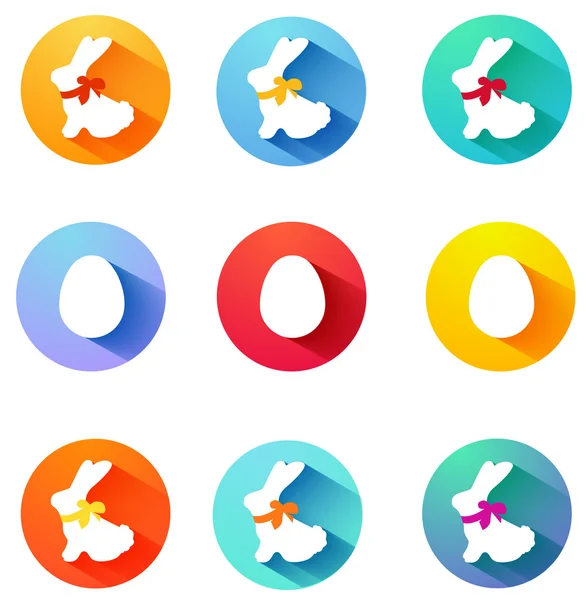 Easter icons — Stock Vector