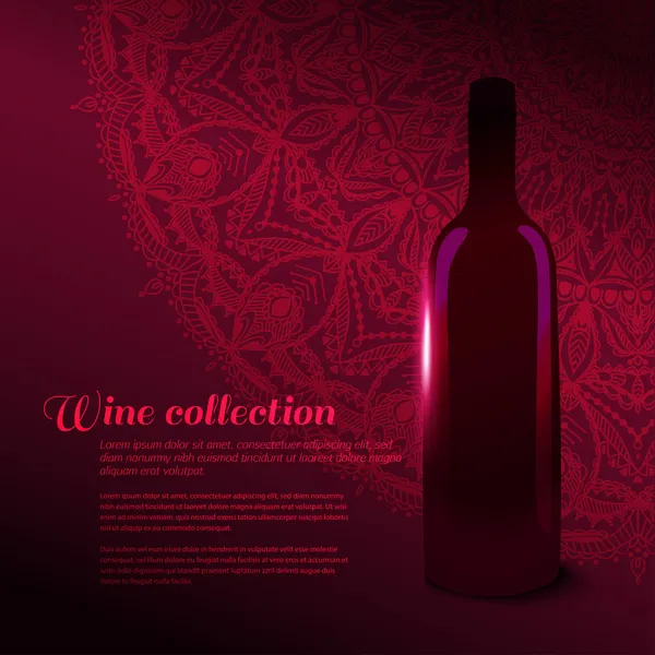 Vino tinto — Vector de stock