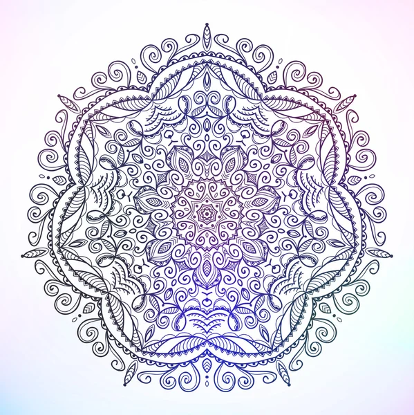 Etnische floral ornament — Stockvector