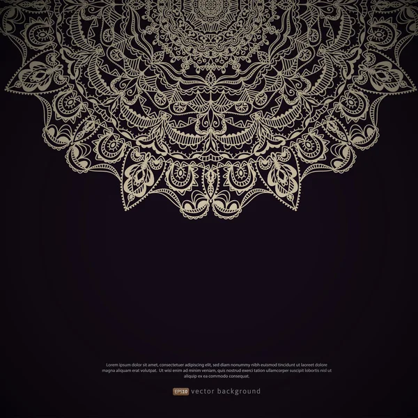 Ornamento floral étnico — Vector de stock