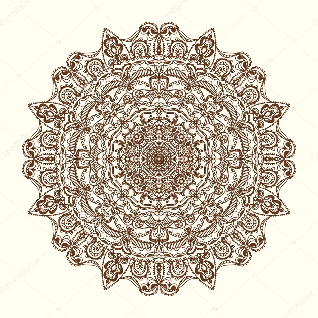 Ethnic floral ornament