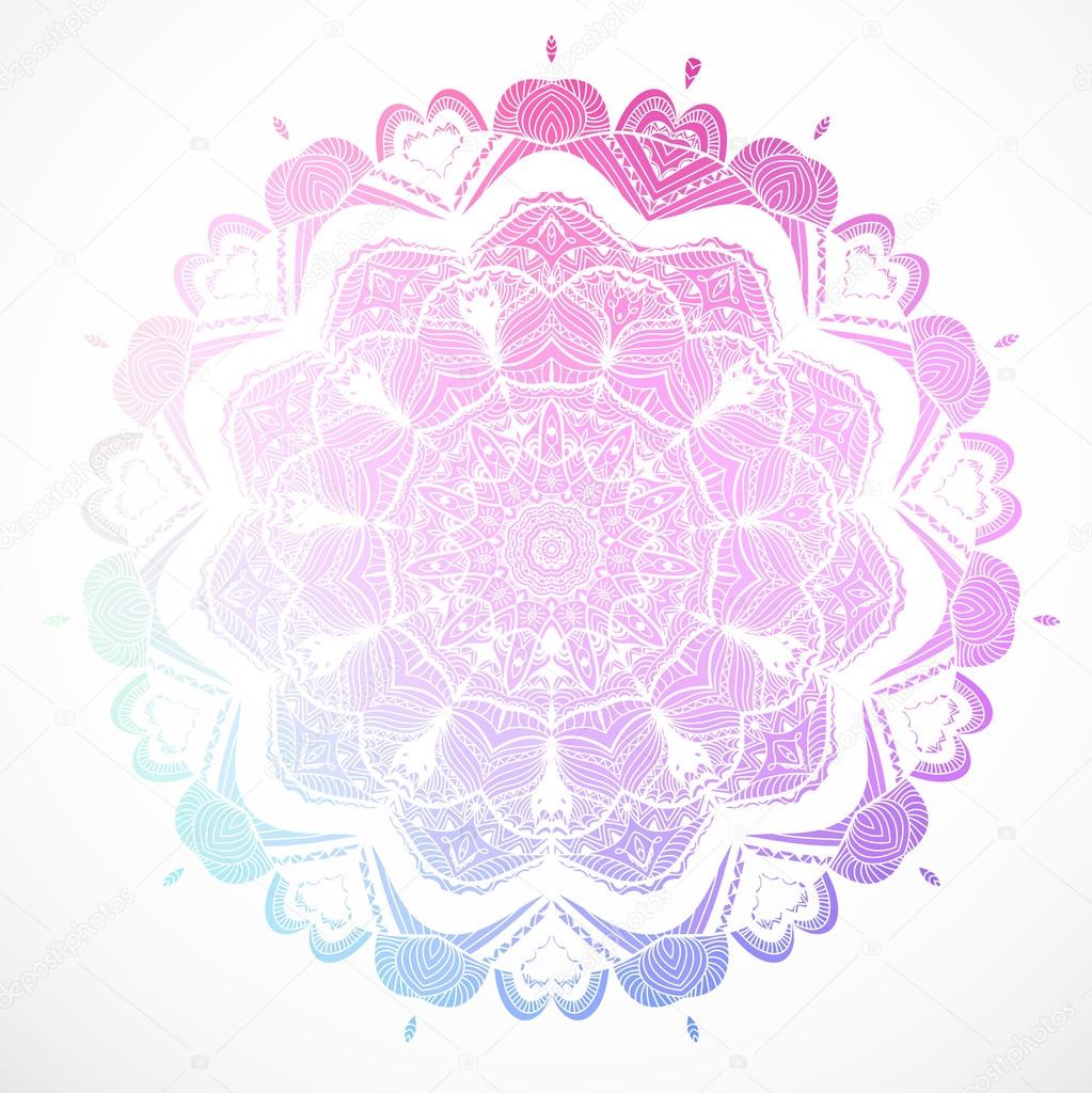 Ethnic floral ornament