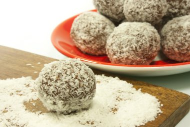 tatlılar çikolata ve Hindistan cevizi