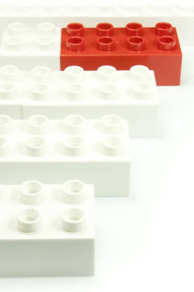 Red and white bricks — Stock Photo, Image