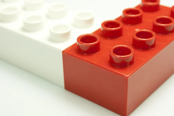 Rode en witte bakstenen — Stockfoto