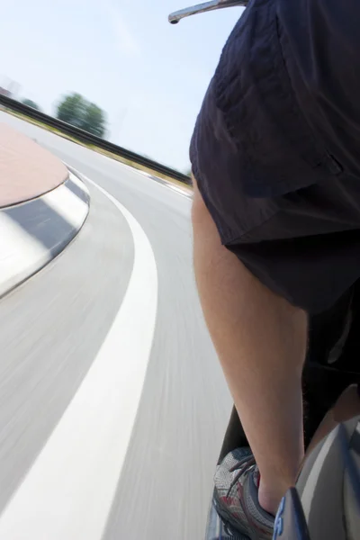 Speed on the moped — Stock Photo, Image
