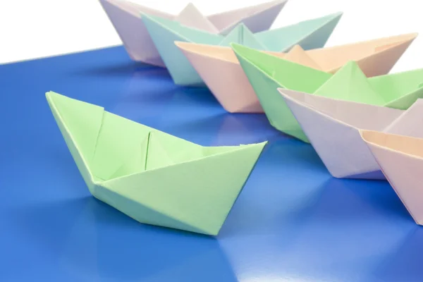 Barcos de papel — Fotografia de Stock