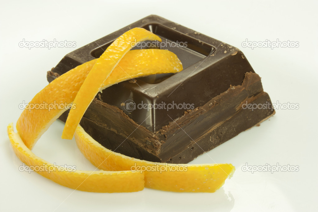 orange peel and chocolate