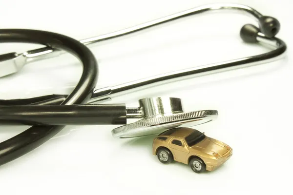 Doctor in de auto 's — Stockfoto