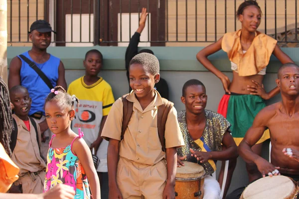 Escola menino Jamaica — Fotografia de Stock