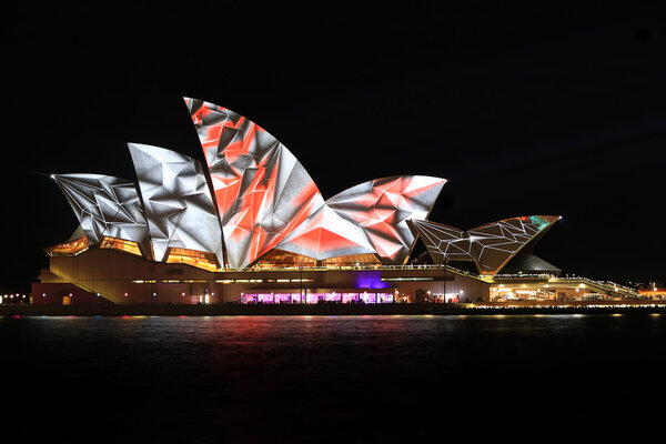 Sydney Opera House Night Vivid Light Festival