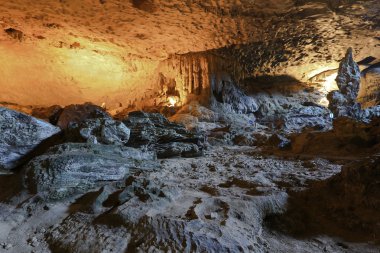Limestone caves Halong Bay clipart