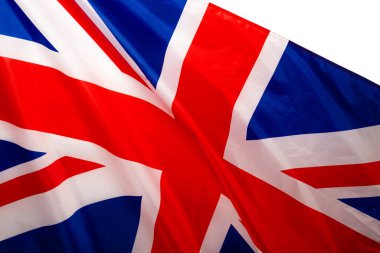Arka plan olarak İngiltere bayrağı harika. Üst görünüm. 