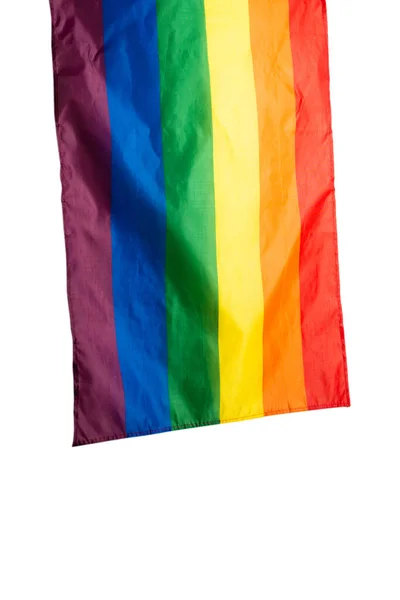 Regnbågsflagga Som Bakgrund Högst Upp Hbtq Flagga — Stockfoto