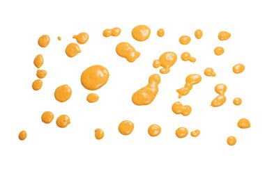 Kırbaçlanmış lezzetli sos, beyaz arka planda izole edilmiş. Hamburger sosu arka planı. 