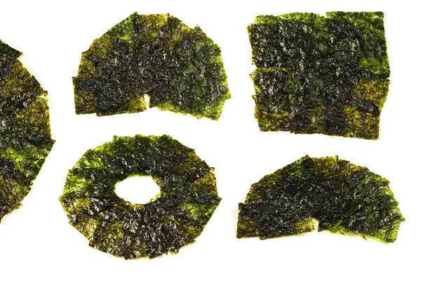 Nori Seaweed Isolated White — Stock Photo, Image