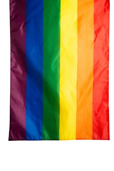 Bandeira Arco Íris Como Fundo Vista Superior Bandeira Lgbt — Fotografia de Stock