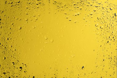 Su damlalı sarı sırık. Boşluğu kopyala. 