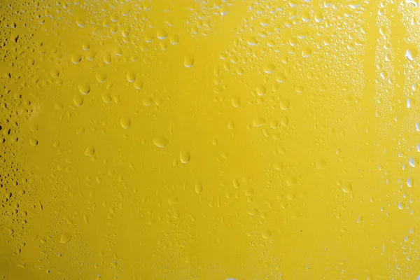 Κίτρινος Πισινός Σταγόνες Νερού Αντιγραφή Χώρου — Φωτογραφία Αρχείου