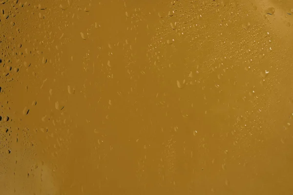 Желтый Задник Каплями Воды Копирование Пространства — стоковое фото