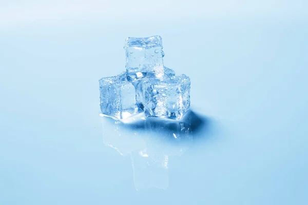 Eiskristallwürfel Raum Für Text Oder Design — Stockfoto