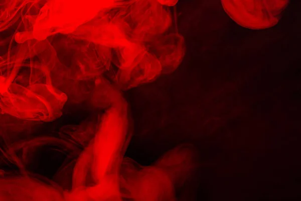 Vapor Rojo Sobre Fondo Negro Copiar Espacio — Foto de Stock