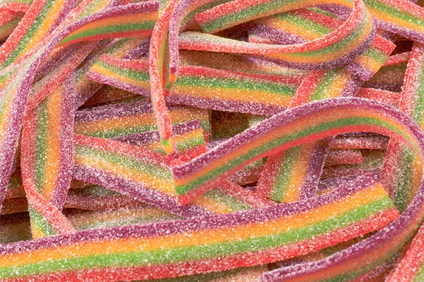 Kolorowe Żelki Tle Wzór Cukierki Galaretki — Zdjęcie stockowe