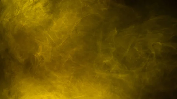 黒の背景に黄色とピンクの蒸気 スペースのコピー — ストック写真