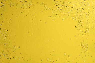 Su damlalı sarı sırık. Boşluğu kopyala. 