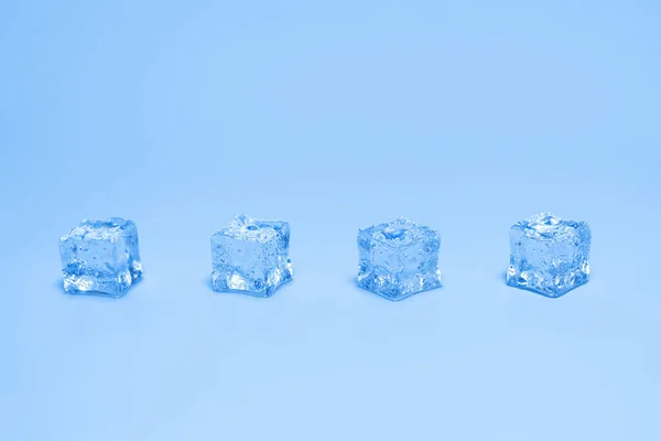 Eiskristallwürfel Raum Für Text Oder Design — Stockfoto