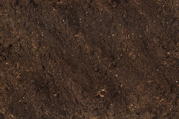 Boden Für Pflanzen Isoliert Auf Weißem Hintergrund Bodenmuster — Stockfoto