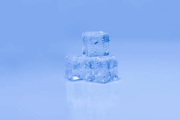 Eiskristallwürfel Raum Für Text Oder Design — Stockfoto