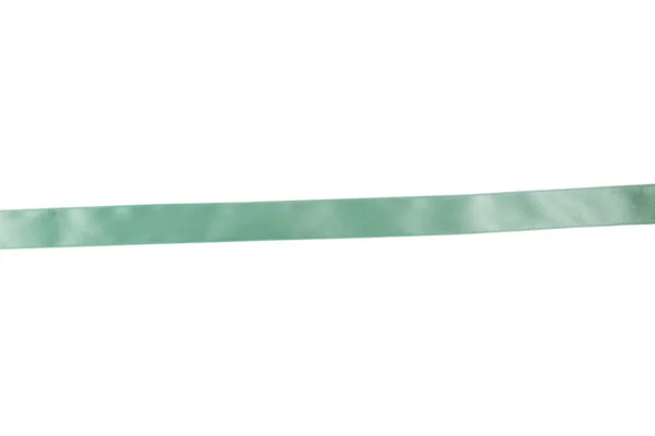 Світло Зелена Стрічка Ізольована Білому Тлі — стокове фото