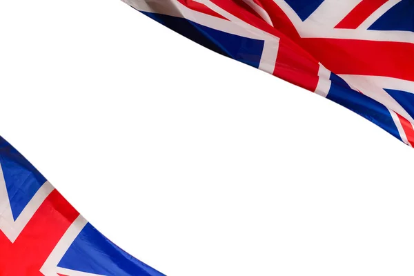 Grote Britse Vlag Als Achtergrond Bovenaanzicht — Stockfoto