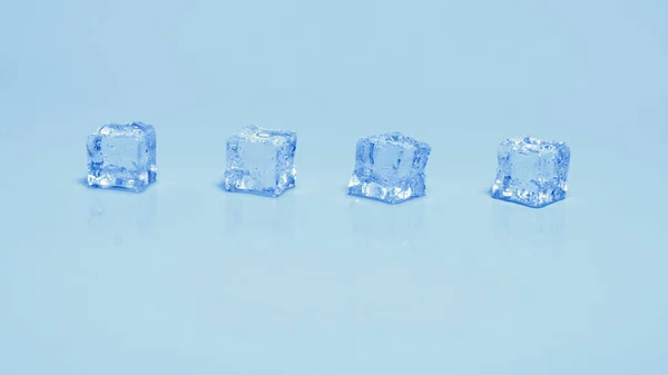 Eiskristallwürfel Raum Für Text Oder Design — Stockfoto
