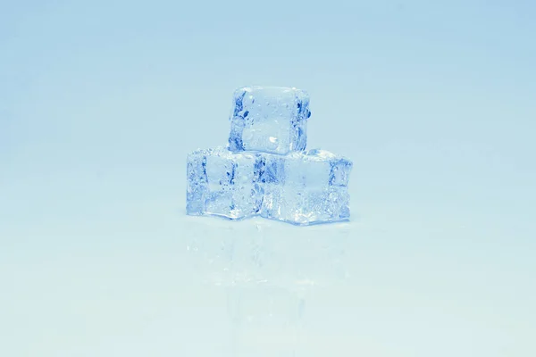 Cubi Cristallo Ghiaccio Spazio Testo Design — Foto Stock