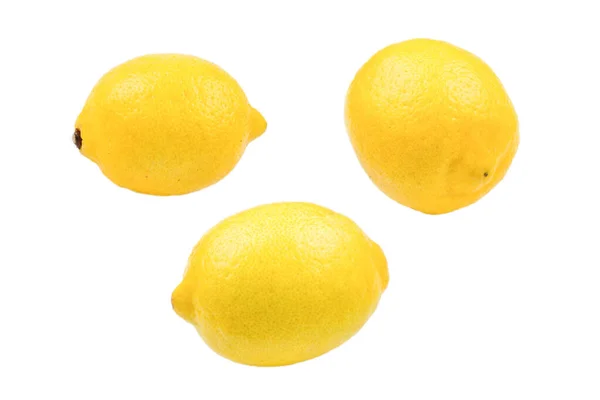 Citron Isolerad Vit Bakgrund Utrymme För Provning Eller Utformning — Stockfoto