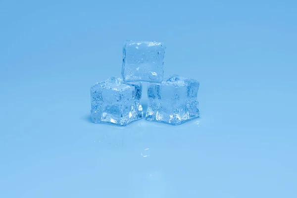 Eiskristallwürfel Raum Für Text Oder Design — Stockfoto