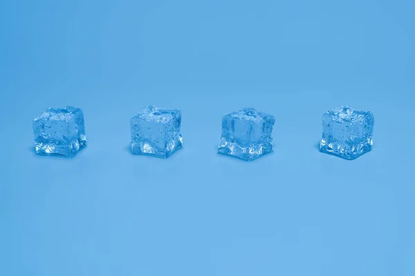 Eiskristallwürfel Raum Für Text Oder Design — Stockfoto