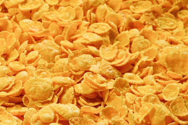 Corn Flakes Background Texture Top View Cornflake Cereal Box Morning — Stock Photo, Image