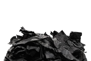 Soyut siyah kağıt dokusu arkaplanı. Üst Manzara. Boşluğu kopyala. 