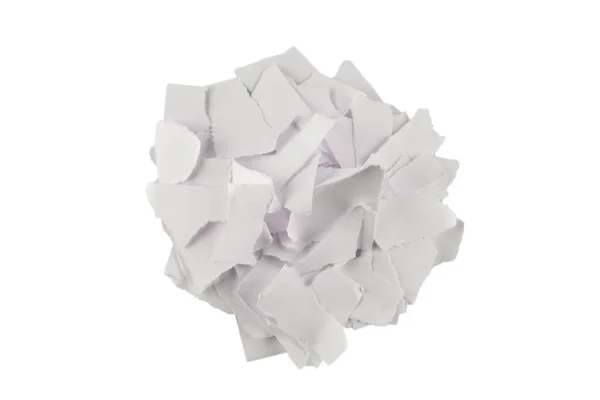 Prázdné Kousky Bílého Papíru Izolovány Prostor Pro Text Nebo Návrh — Stock fotografie