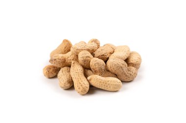 Arachis grubu beyaz bir arkaplanda izole edildi. 