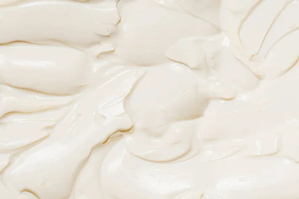 Textura Crema Batida Blanca Vista Superior — Foto de Stock